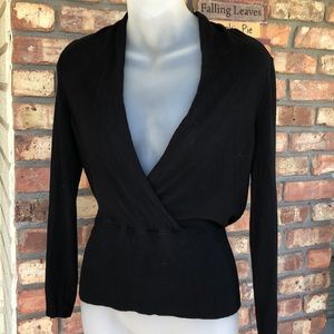Ann Taylor silk & cashmere wrap sweater.